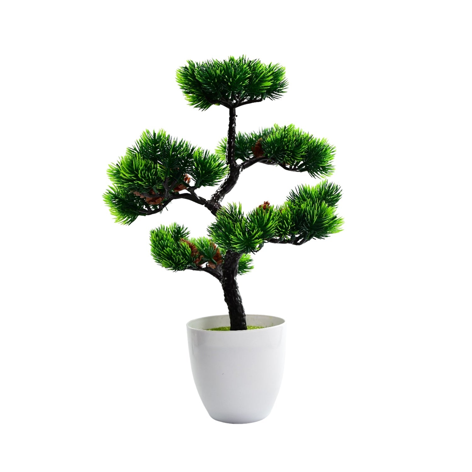 4937 Artificial Potted Plant with Round Pot DeoDap 4937 Artificial Potted Plant with Round Pot DeoDap